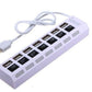 7-Ports LED USB Hub Splitter On/off Switch Adapter