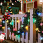 MHome Solar Snowflake String Lights 8 Modes Waterproof Outdoor For Garden Patio Christmas Decoration-20LED 5M