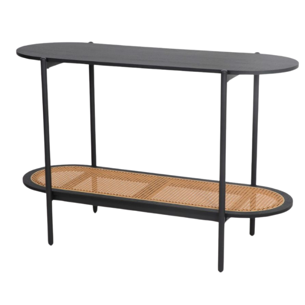 MFurn Luxury Rattan Entrance Console Table – Modern Entryway Storage