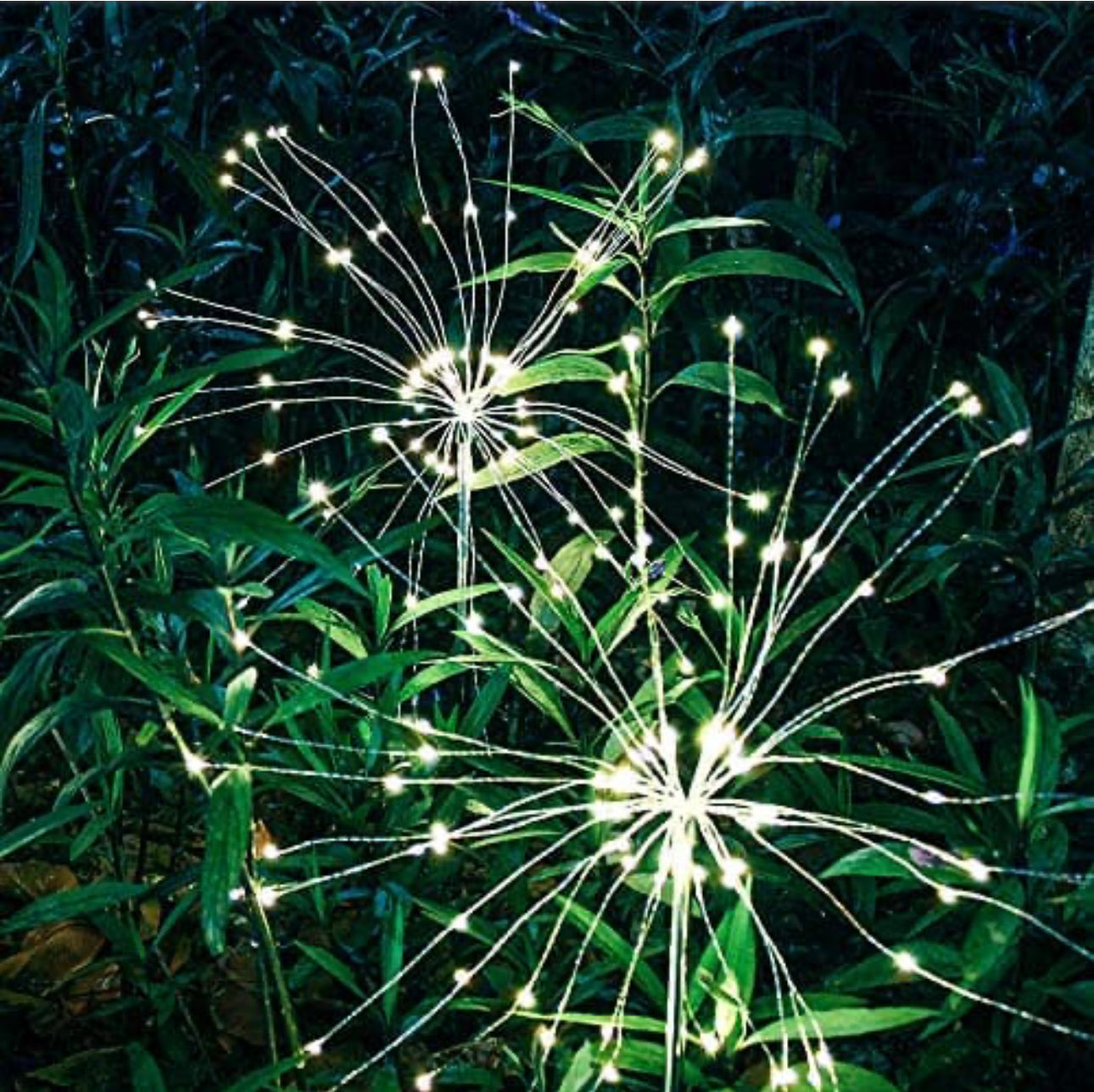 Solar Waterproof LED Firework lights Starburst Lights Garden Stake