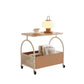 MFurn Side Table With Wheels &  Storage Basket