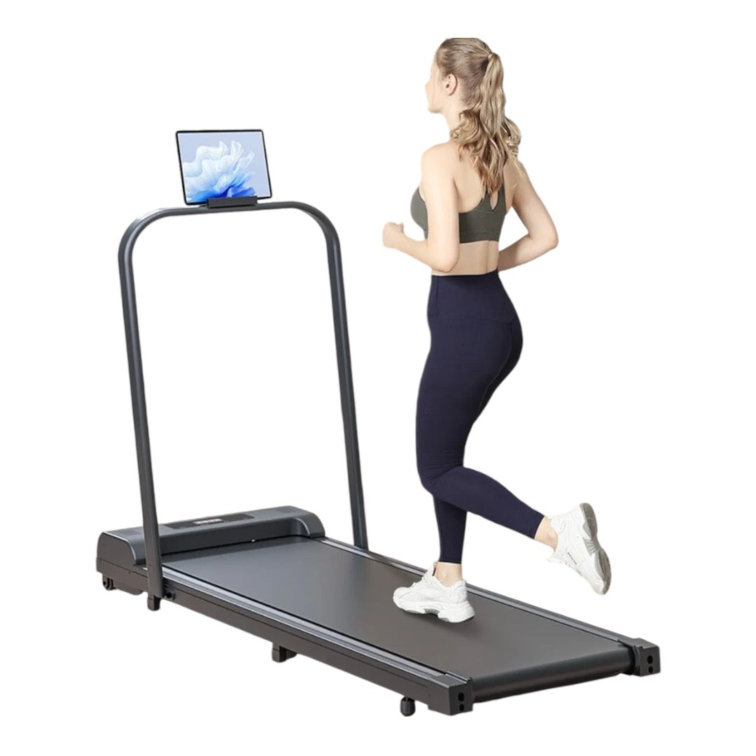 2-in-1 Foldable Treadmill Walking Pad for Home Office – Portable Under Desk Treadmill with LED Display, Remote Control, 2.5HP Quiet Motor, 300lbs Capacity, No Assembly Needed