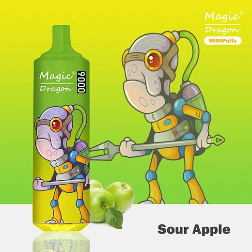 KOMODO Magic Dragon 9000Puffs Disposable Vape With RGB Light Mesh Coil Rechargeable E Cigarette