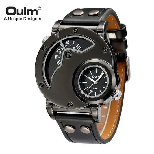 OULM Original Unique Quartz Masculine Military Inspired Timepiece Watch