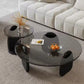 Living Room Coffee Tables Floor Modern Elegant Glass Bedroom Coffee Tables Center Round Home Furniture 2pc Nesting Set