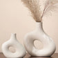 MHome Donut Shaped Ceramic Vase