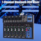 Lexuco 7 Channel Mixer with Bluetooth and USB Mixer