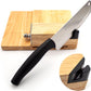 Manual Guillotine Biltong Slicer – Stainless Steel Cutter with Oak Board, Bread & Meat Knife