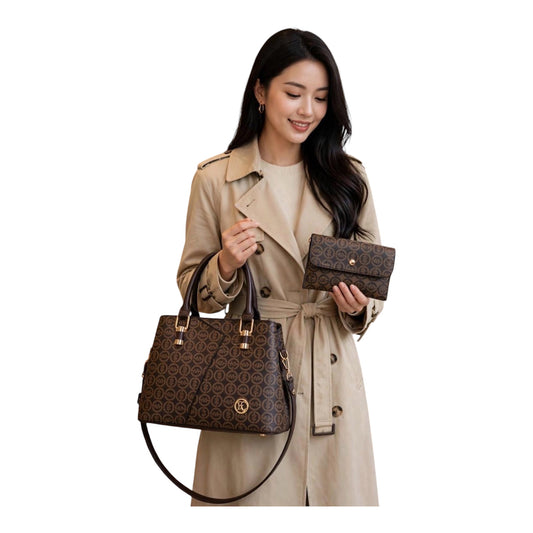 Ladies Elegant Vintage Style 2pc Handbag Set-Various Options