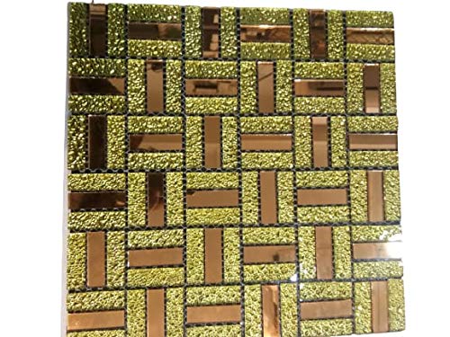 Glass and Stone Mix Mosaic 300 X 300MM Sheet for Wall and Floor