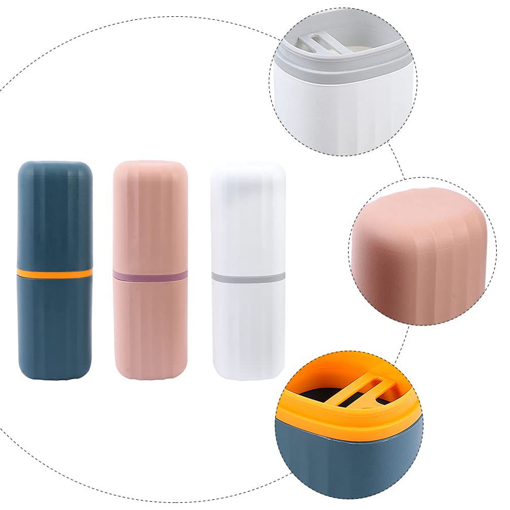 Travel Toothbrush Case – Portable Toothbrush & Toothpaste Holder for Travel, Camping, School & Business Trips