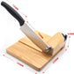 Manual Guillotine Biltong Slicer – Stainless Steel Cutter with Oak Board, Bread & Meat Knife