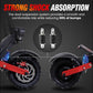Pro-Sportz Electric Scooter for Adults, E-Scooter Up to 52MPH 6000W 60V Dual Motor 1440WH Battery, 50Miles Long Range 11" Tubeless Off-Road All Terrain Scooter Tires, Foldable Kick Electric Scooter with Seat