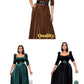 Short Sleeve Round Neck Women's Maxi Dress Pleated Plain Belt Dress