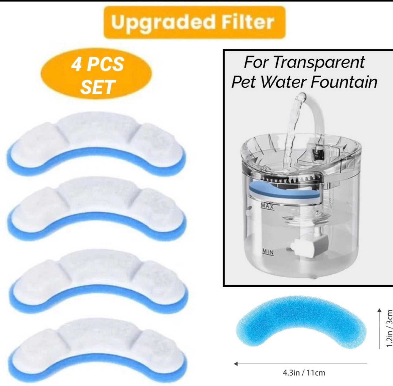 Replacement Filter For Pet Water Fountain