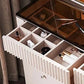 Nordic Style Modern Vanity Dresser With LED Mirror - Available In Brown or White Only PreOrder Sales Available!!!