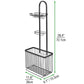 Mhome Bathroom Toilet Paper Dispenser with Shelf & Storage