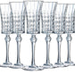 MHome Fluted Champagne Glass Set 6pc