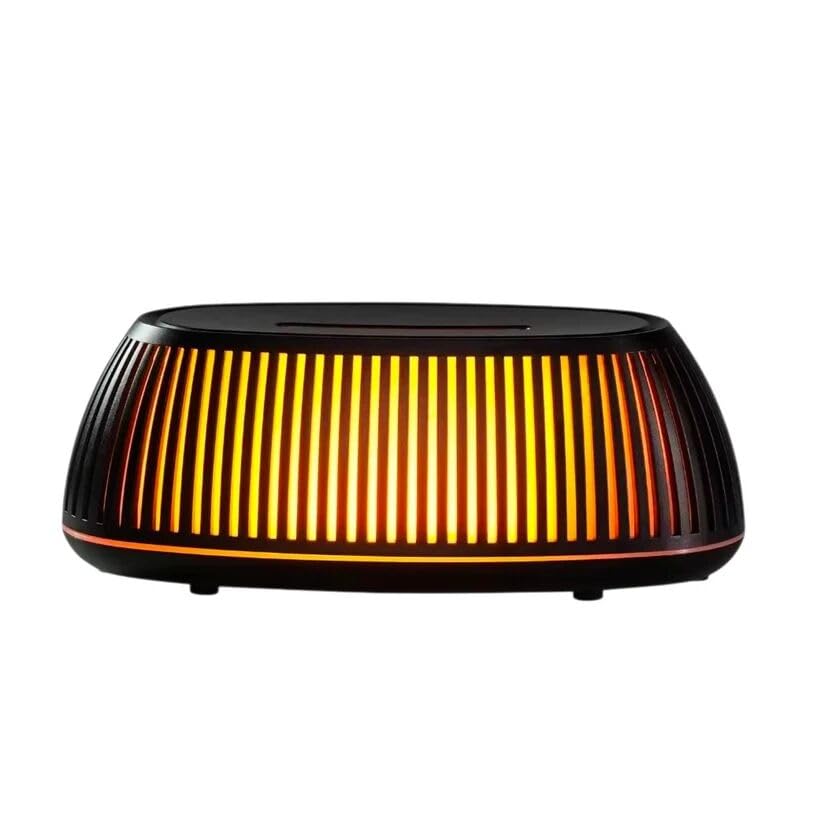 MHome Flame Effect Essential Oil Diffuser with 7-Color LED Lights