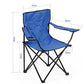 Blue Camping Chair Portable Foldable Outdoor Seat With Cup Holder