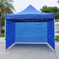 MHome Gazebo 3 X 3M Fold-Up With Side Cover Blue
