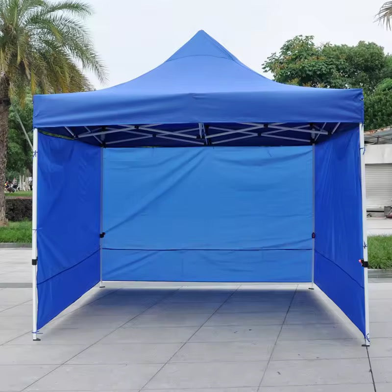 MHome Gazebo 3 X 3M Fold-Up With Side Cover Blue