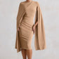 Ladies Elegant Asymmetric Midi Dress-Various Colours