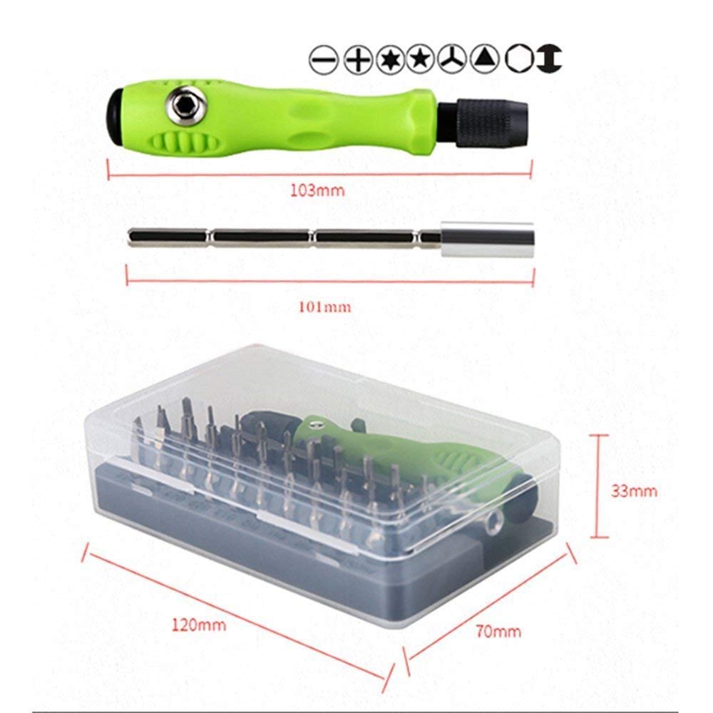 MTech 32-in-1 Mini Precision Screwdriver Set – Magnetic Bits for Electronics