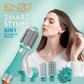 ENZO 6 in 1 iron curling straight dual-use hair styling comb electric hair dryer