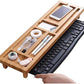 Small Objects Keyboard Commodity Shelf with 6 Compartments