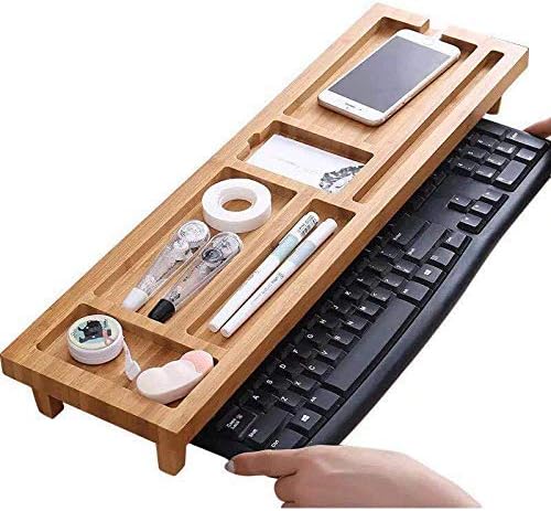 Small Objects Keyboard Commodity Shelf with 6 Compartments