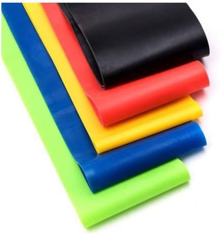 Pro-Sportz Resistance Loop Exercise Bands Set – 5 Levels for Home Fitness, Core, Rehab, Strength Training