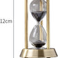 MHome Vintage Three Pillar Mini Hourglass Ornament Timer - Metal Hourglass, Glass Sand Timer