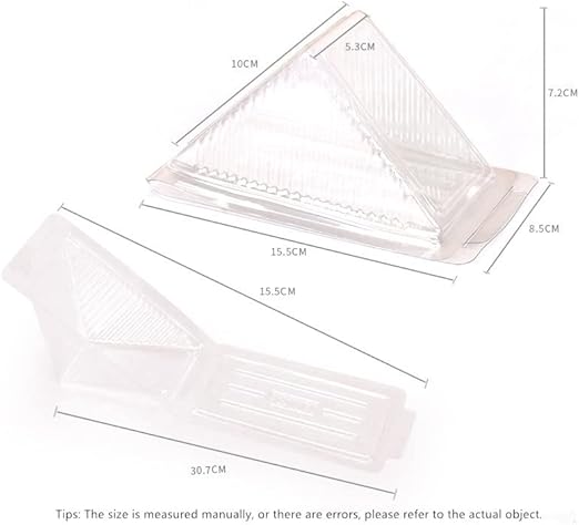 12pcs Disposable Sandwich Packaging Plastic Box