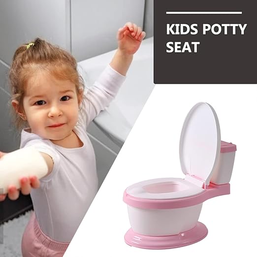 Toddlers Potty Seat,Kids Potty Training Toilet Seat Realistic Potty  Boys Girls with Soft PU Pad Wipe Storage with/without Music