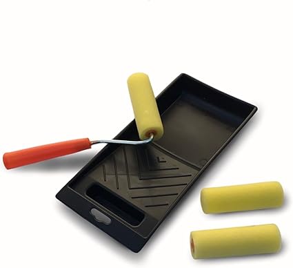 Mini Portable Paint Roller Kit with Tray