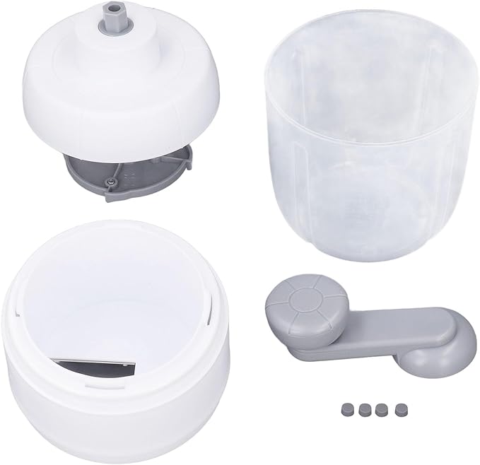 MHome 1L Hand Cranked Ice Crusher Manual Snow Cone Maker For Home & Outdoor