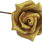 25Pcs Glittering Artificial Rose With Stem