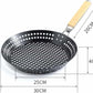 MHome BBQ Folding Grill Pan with Holes – 30cm Nonstick Grill Skillet