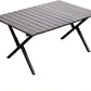 MFurn Black Outdoor Folding Table – Portable Aluminium Camping Table