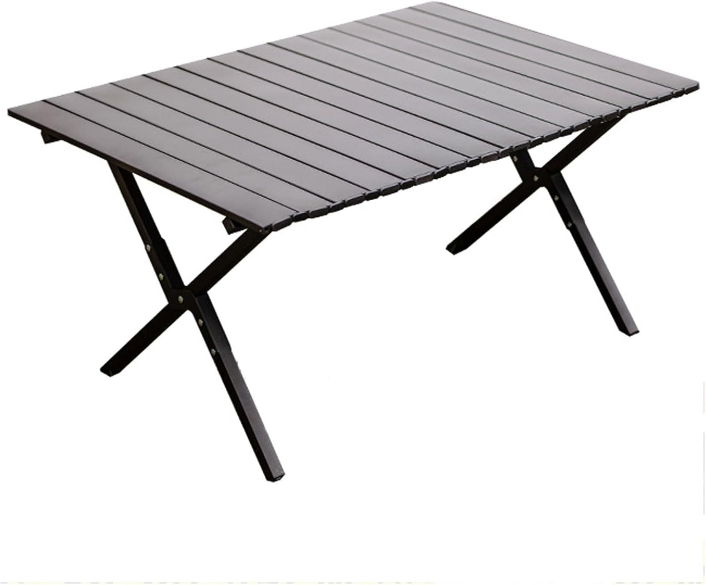 MFurn Black Outdoor Folding Table – Portable Aluminium Camping Table