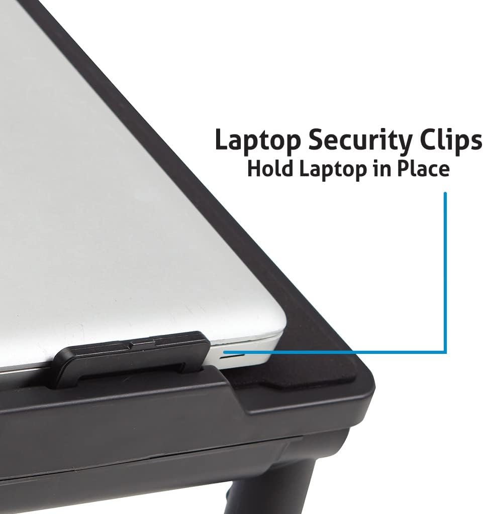 Air Space Adjustable Laptop Stand with Removable Mouse Pad & Cooling Fan