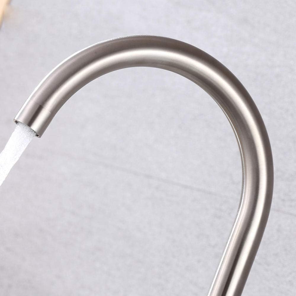 MHome Stainless Steel Swivel Spout Sink Faucet – Curved Tube Various Options