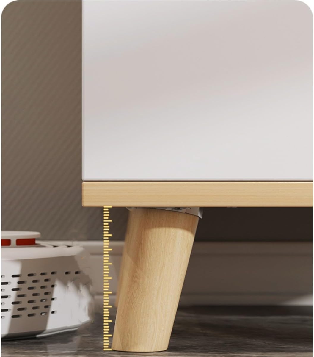 MHome 3-Drawer Wooden Nightstand – Bedroom Storage Chest