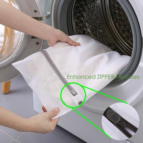 5-Piece Clothes & Bra Laundry Mesh Wash Bag Set – Multi-Size Protective Wash & Travel Organiser