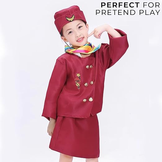 Party Time Kid Air Hostess Flight Attendant Costume
