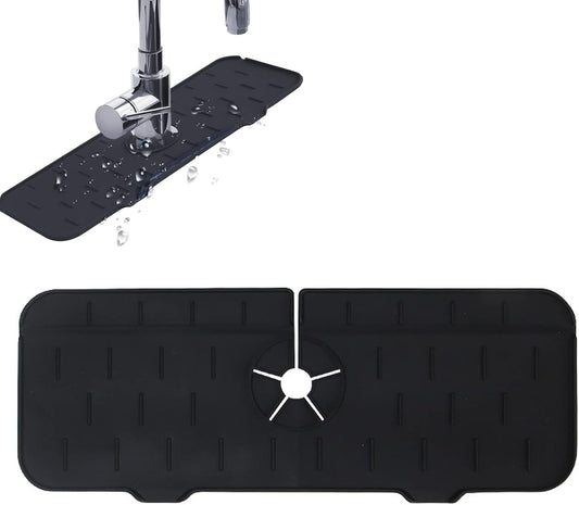 MHome Silicone Faucet Water Catcher Pad – Black