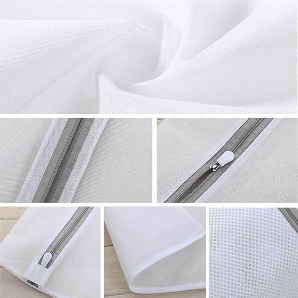 5-Piece Clothes & Bra Laundry Mesh Wash Bag Set – Multi-Size Protective Wash & Travel Organiser