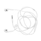MTech White Wired Earphones In-Ear Stereo Headphones With Microphone