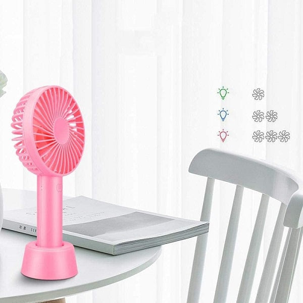 Mini Rechargeable Fan With a Stand